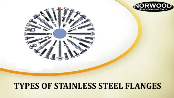 Types of Stainless Steel Flanges - Norwood Screw Machine Parts