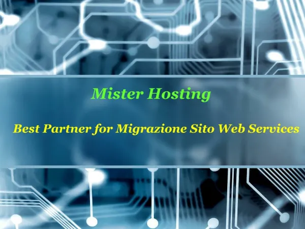 Best Partner for Migrazione Sito Web Services