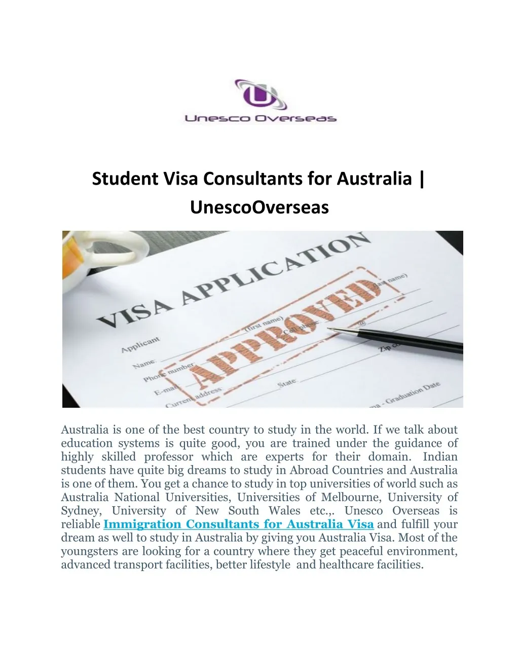 student visa consultants for australia