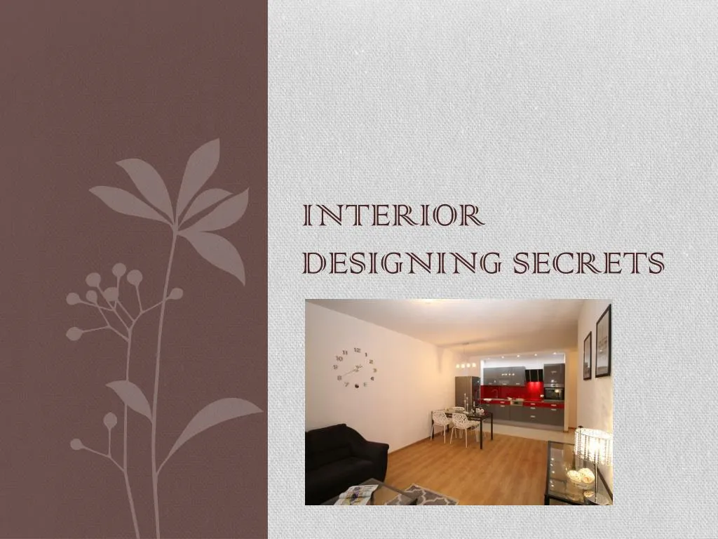 interior designing secrets
