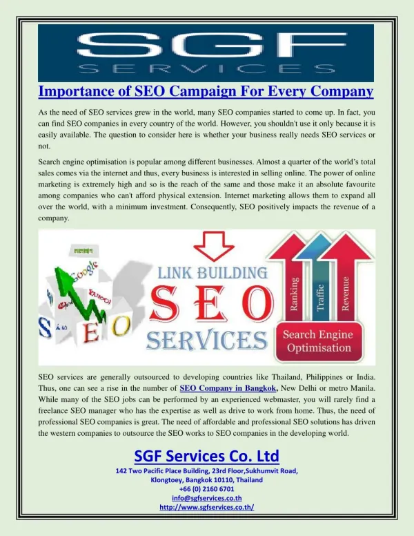 Importance of SEO Campaign For Every Company