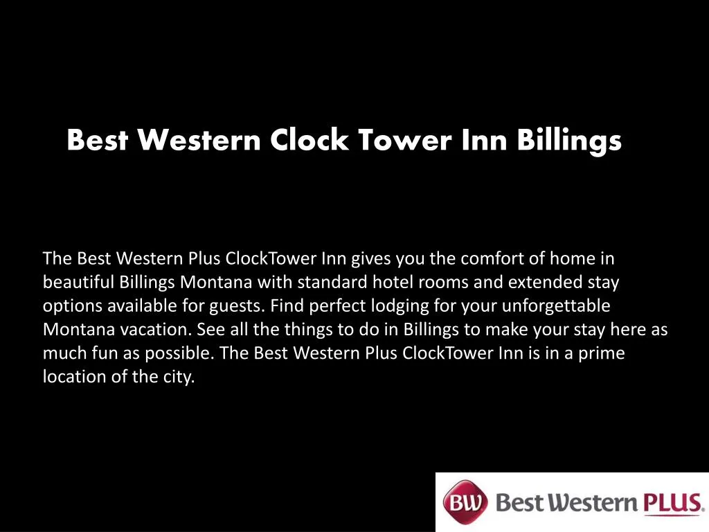 best western clock tower inn billings
