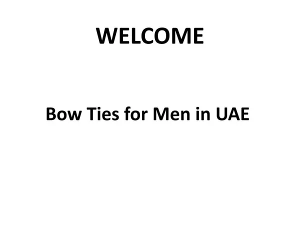 BEST Bow Ties for Men in UAE