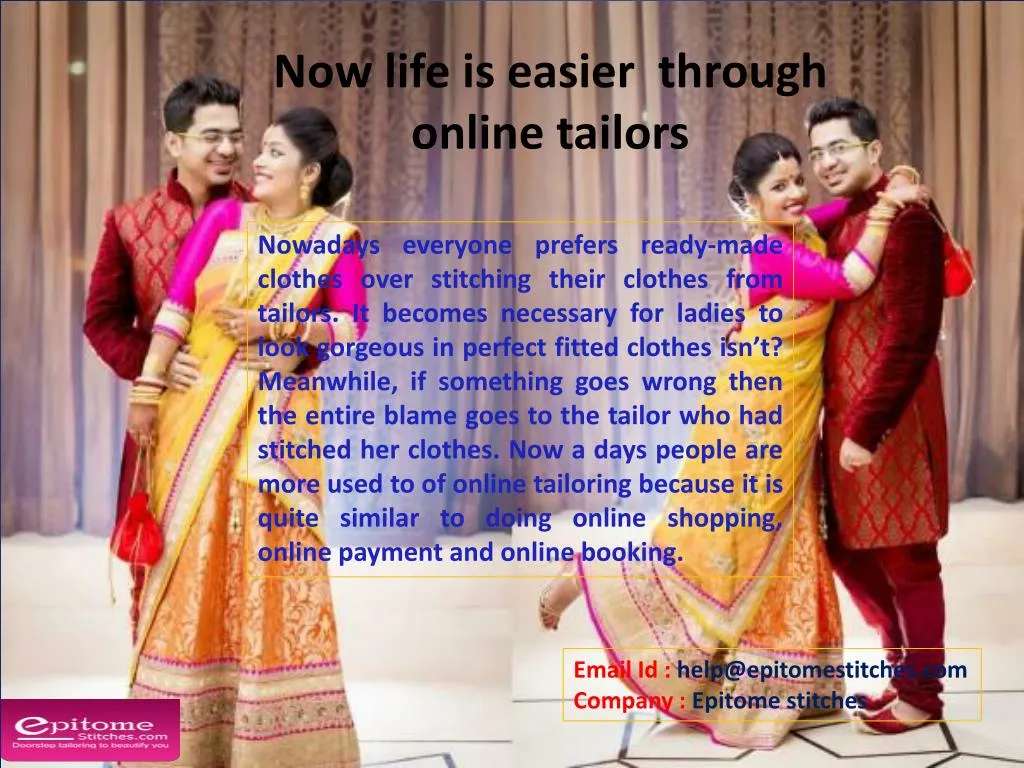 now life is easier through online tailors