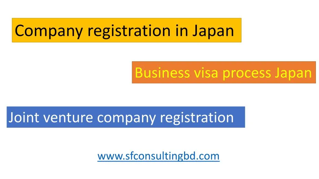 company registration in japan