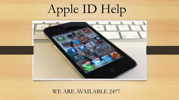 Apple ID Help and Support