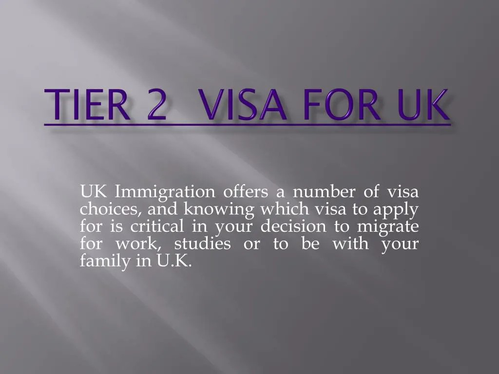 tier 2 visa for uk