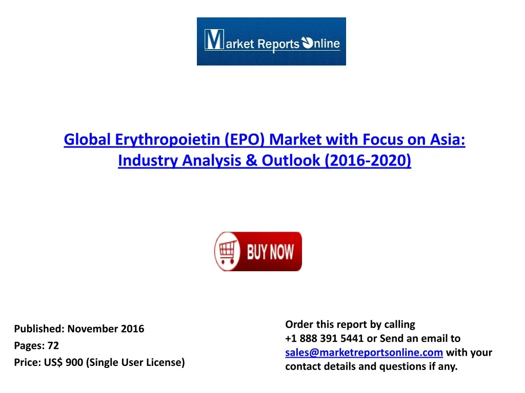 global erythropoietin epo market with focus