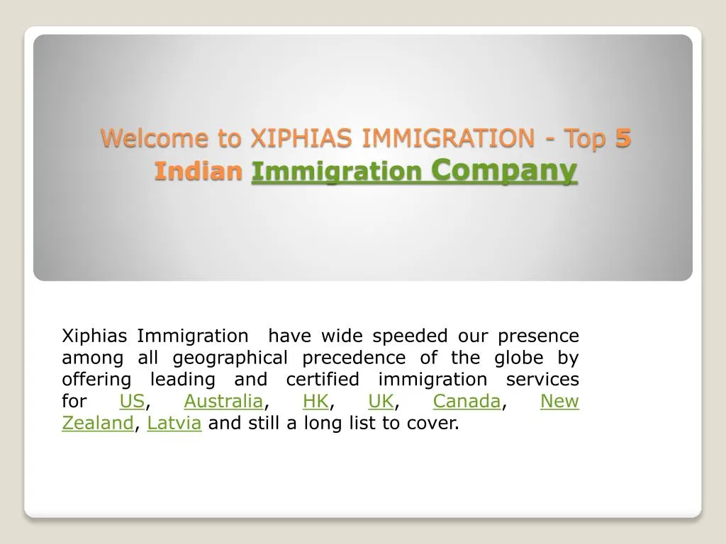 welcome to xiphias immigration top 5 indian immigration company