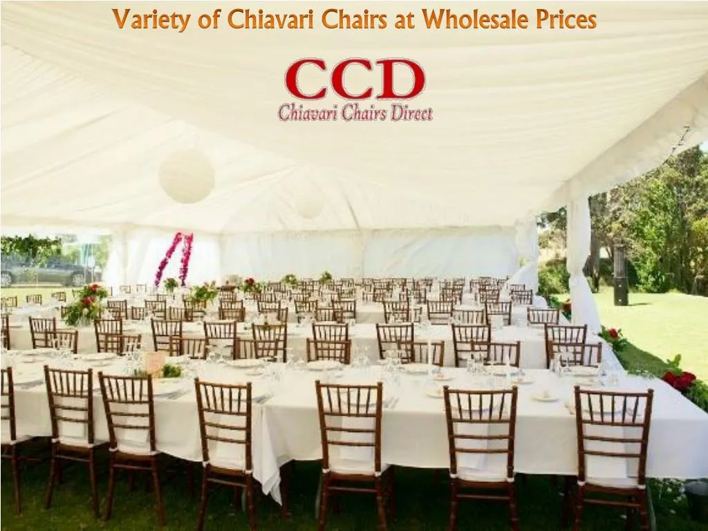 variety of chiavari chairs at wholesale prices