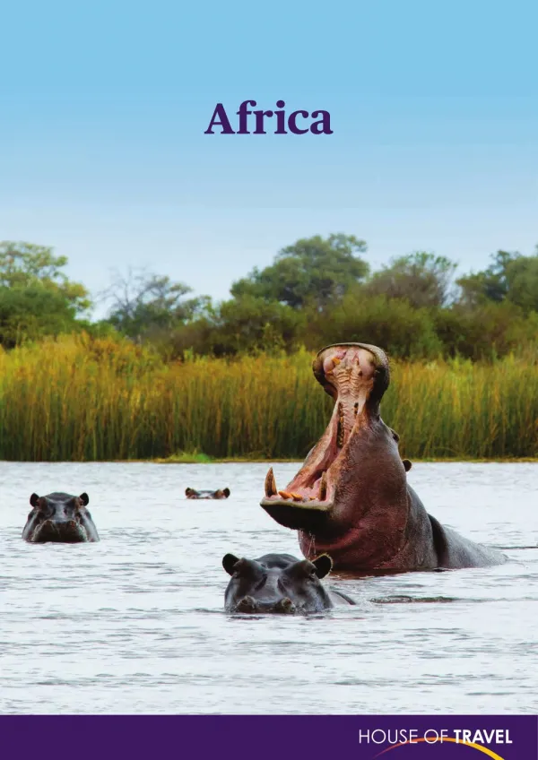 House of travel - Africa Brochure 2017