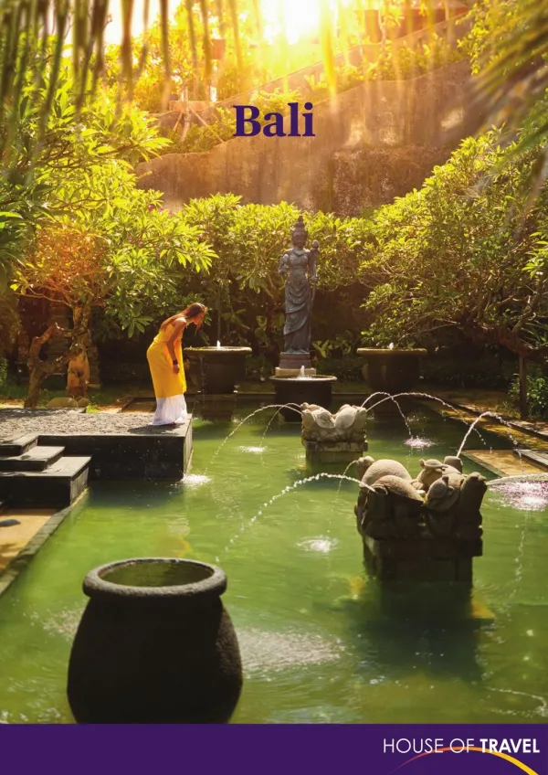 House of travel - Bali Brochure 2017