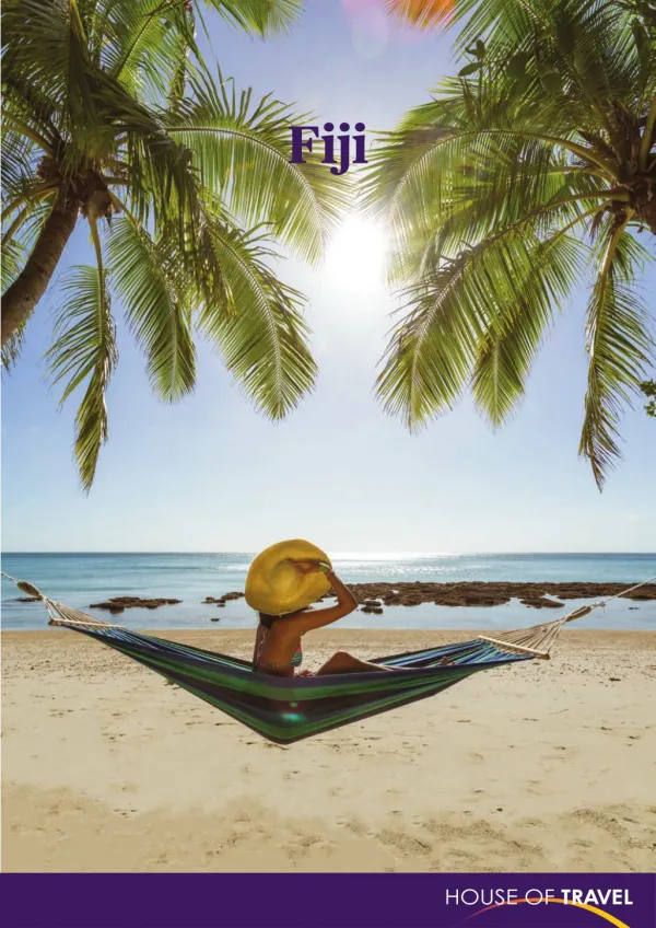 House of travel - Fiji Brochure 2017