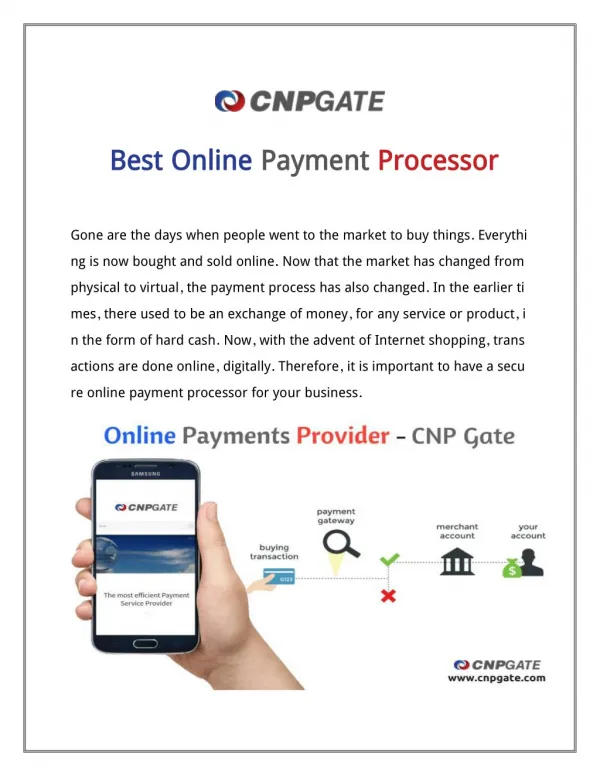World Best online payment processor