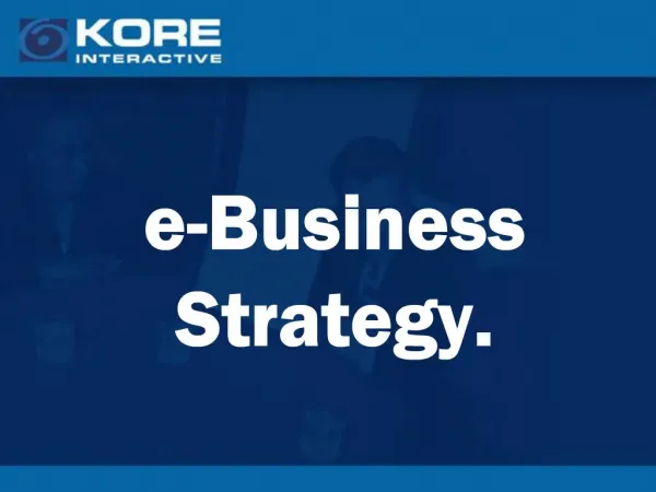 E-Business Strategy.