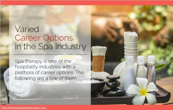 What are some career options in the spa industry?