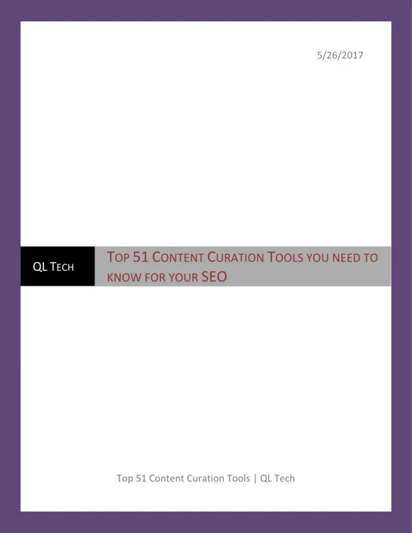 Top 51 Content Curation Tools You need to know for your SEO