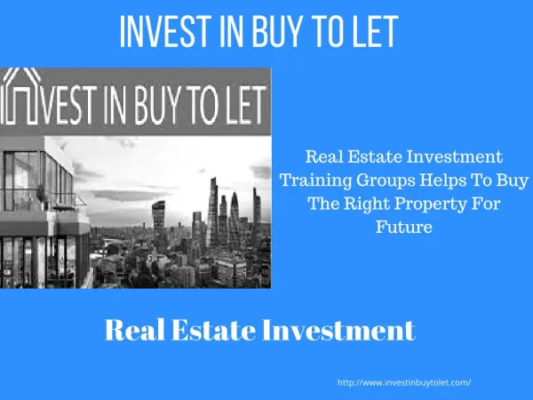 Real Estate Investment Training Groups Helps To Buy The Right Property For Future