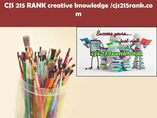 CJS 215 RANK creative knowledge /cjs215rank.com