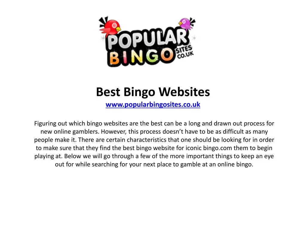 best bingo websites www popularbingosites co uk