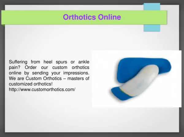 Custom sports orthotics