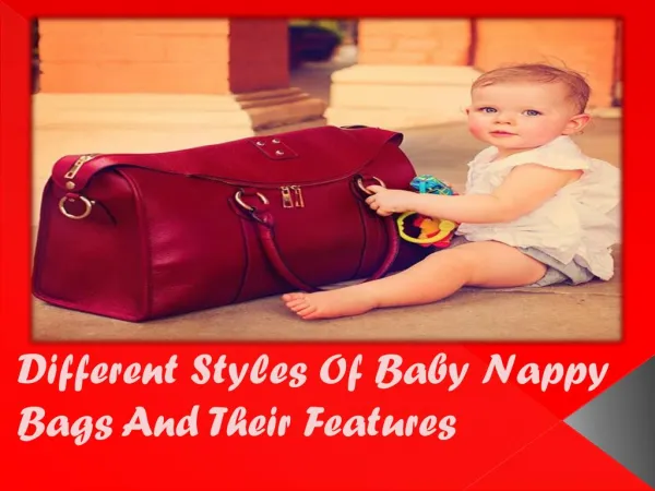 Different Styles Of Baby Nappy Bags And Their Features
