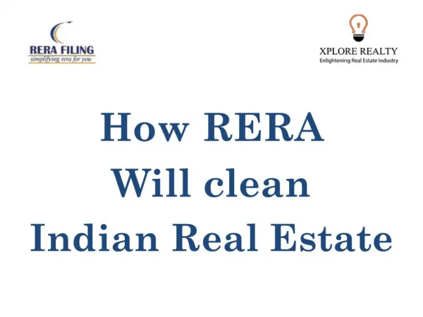 How rera will clean indian real estate