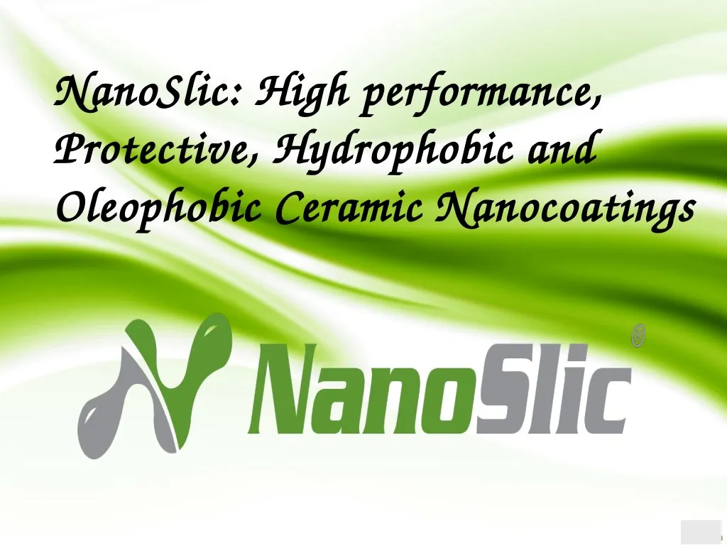 nanoslic high performance nanoslic high