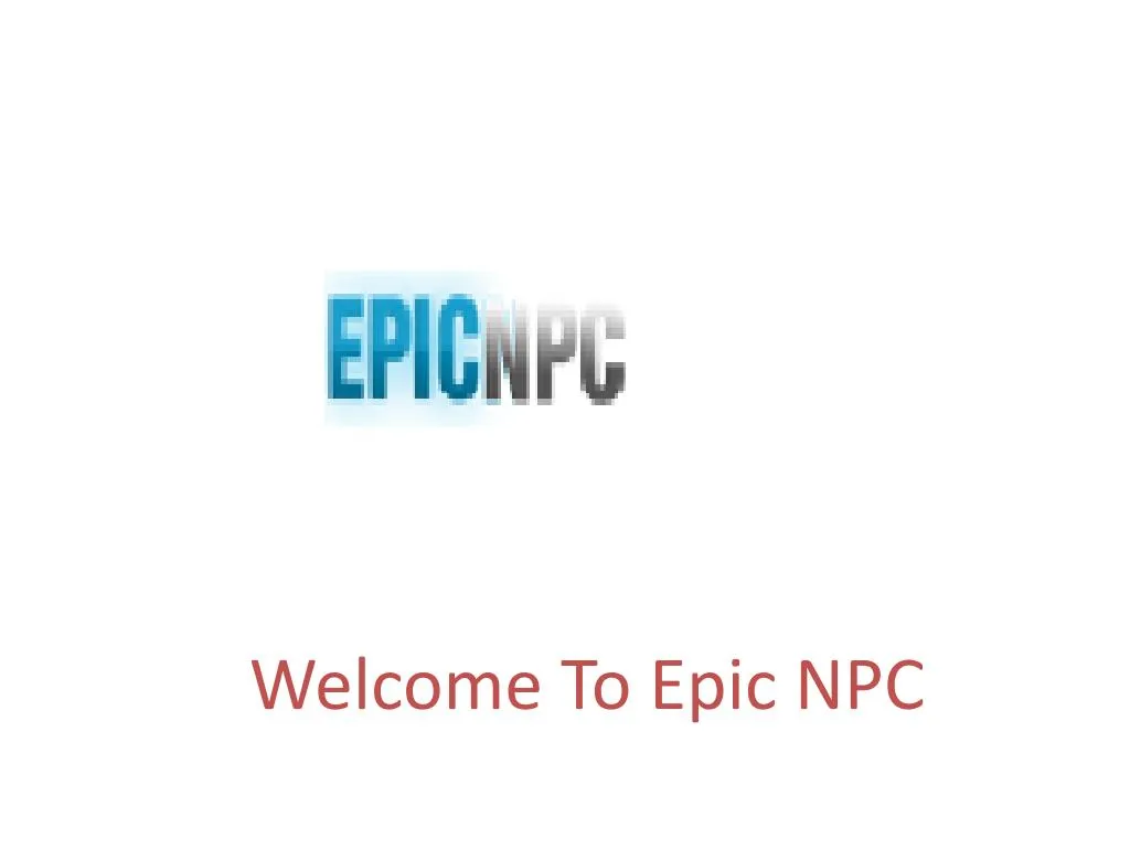 welcome to epic npc