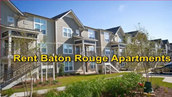 Baton Rouge Apartments With Best Accommodation Facilities