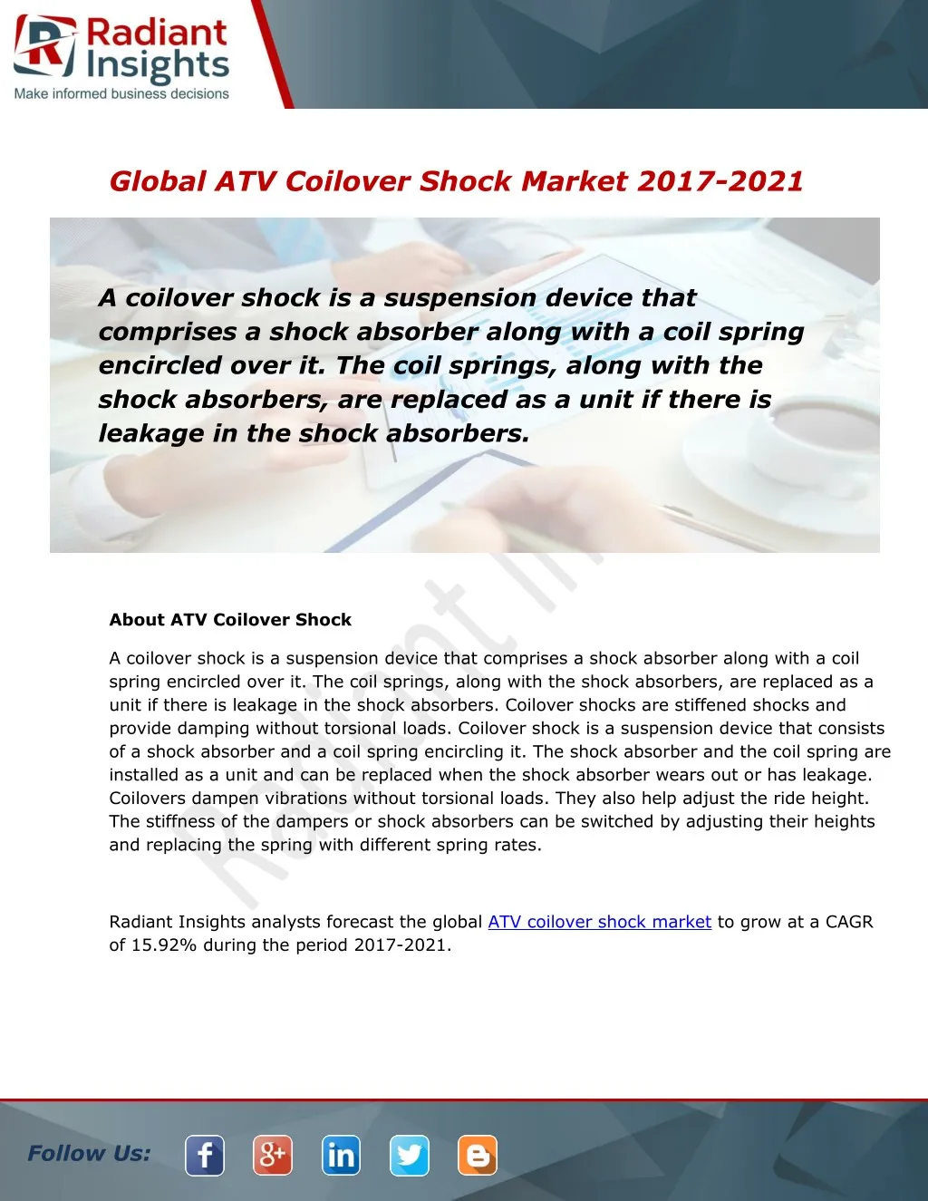 global atv coilover shock market 2017 2021