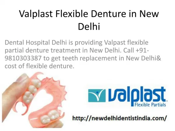Valplast Flexible Denture in New Delhi