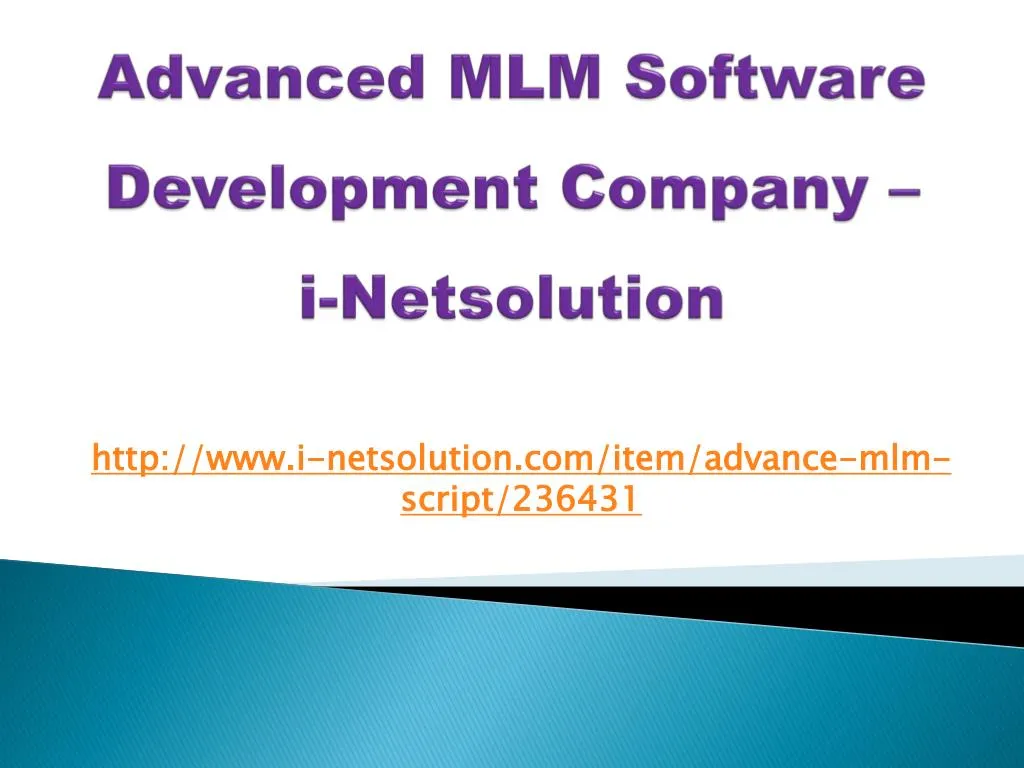 advanced mlm software development company i netsolution