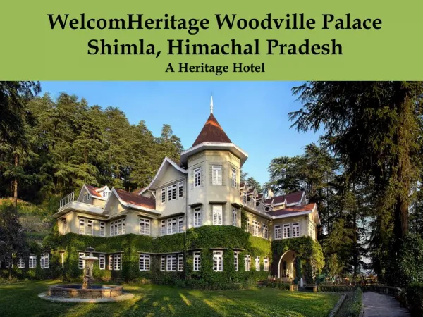 WelcomHeritage Woodville Palace