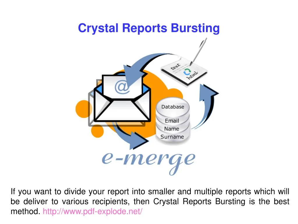 crystal reports bursting