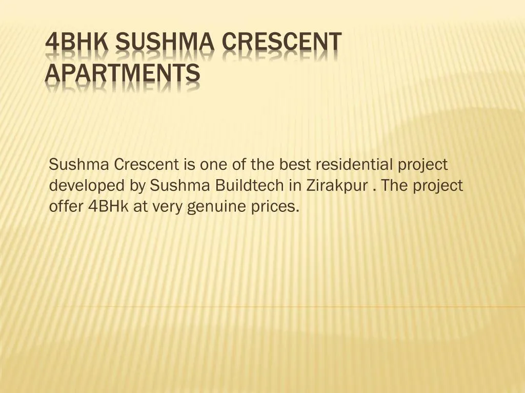 4bhk sushma crescent apartments