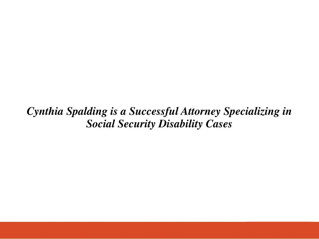 cynthia spalding is a successful attorney