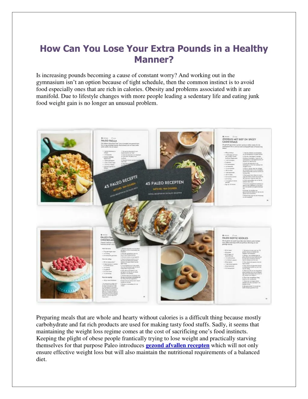 how can you lose your extra pounds in a healthy