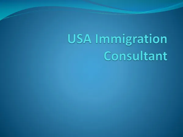 USA immigration consultant
