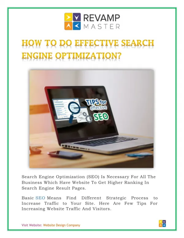 HOW TO DO EFFECTIVE SEARCH ENGINE OPTIMIZATION? Look at bit.ly/2qZvRUs