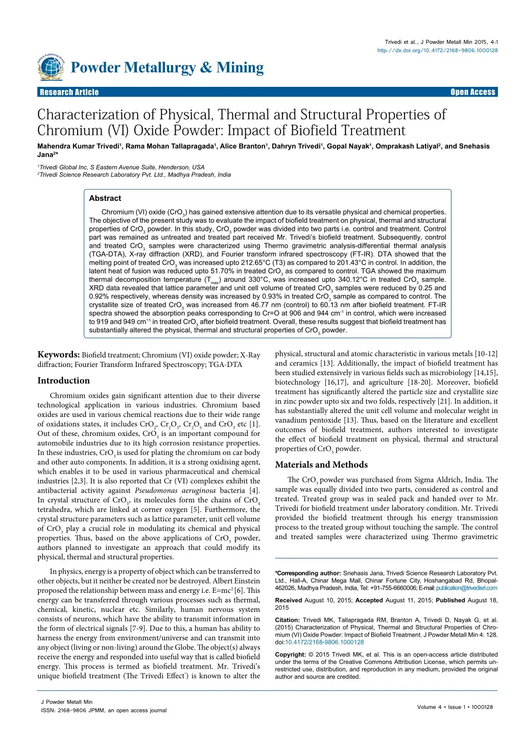 trivedi et al j powder metall min 2015 4 1 http