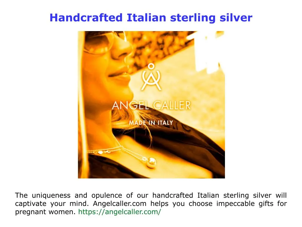 handcrafted italian sterling silver