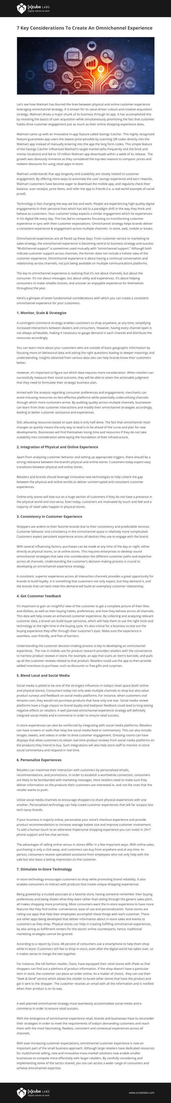 7 Key Considerations To Create An Omnichannel Experience