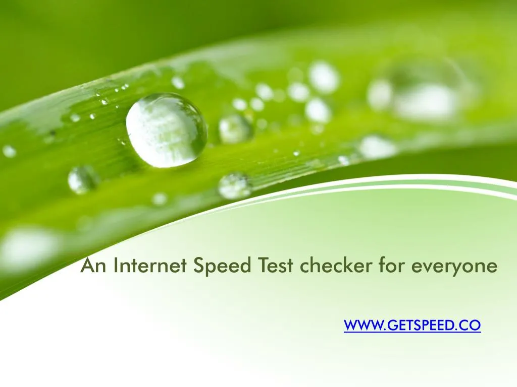 an internet speed test checker for everyone