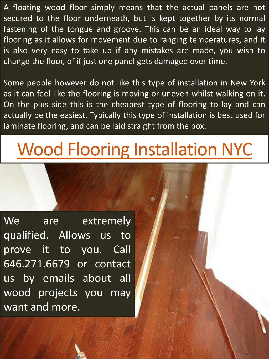 wood flooring installation nyc