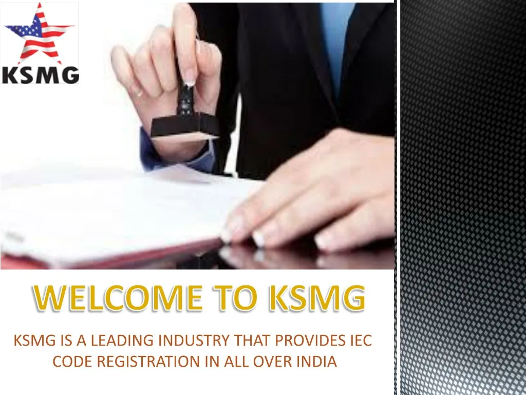 ksmg is a leading industry that provides iec code