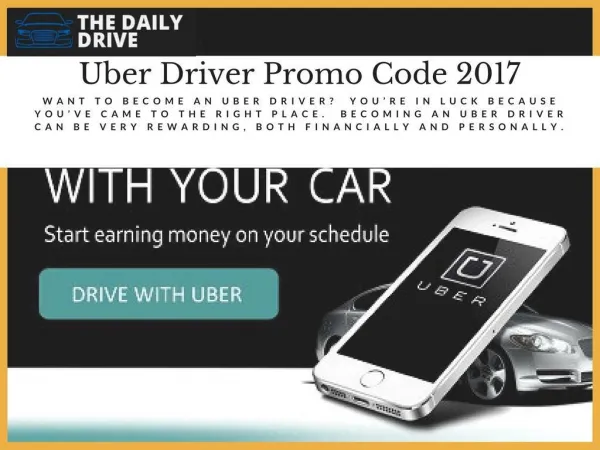 Uber First Ride Code - The Daily Drive