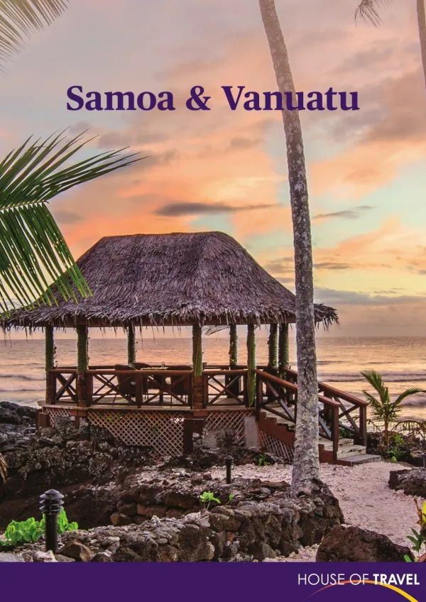 House of travel - Samoa & Vanuatu Brochure 2017