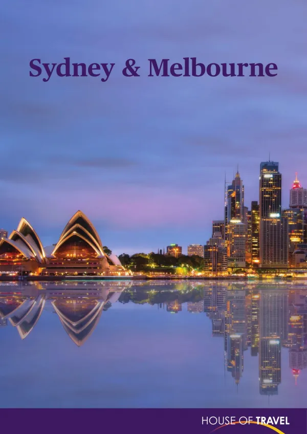 House of travel - Sydney & Melbourne Brochure 2017