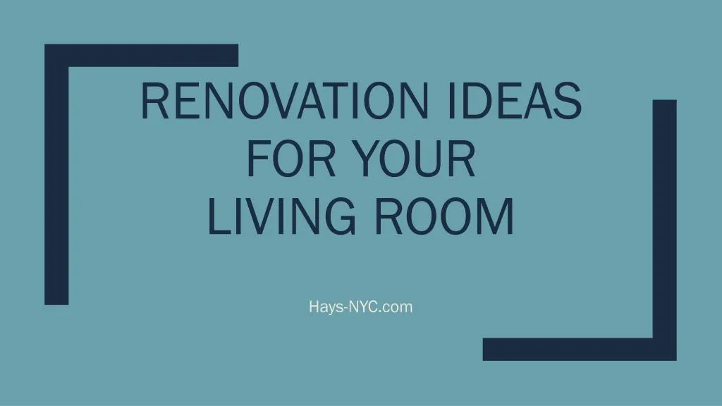 renovation ideas for your living room